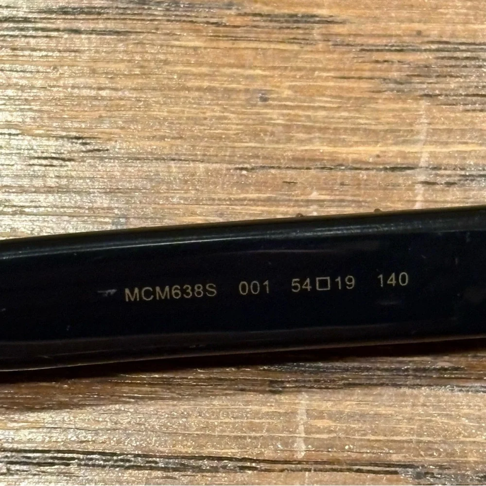 RARE MCM Black Sunglasses with Silver Detailing - Picture 10 of 16